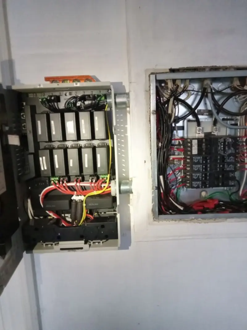 Electrical panel upgrade completed for Security Camera Wiring in Indianapolis
